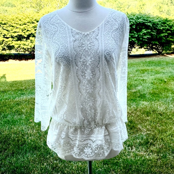 Chico's Tops - Chico's White Lace Top